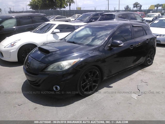 JM1BL1K46B1358481 - 2011 MAZDA SPEED 3 黑色 照片 2