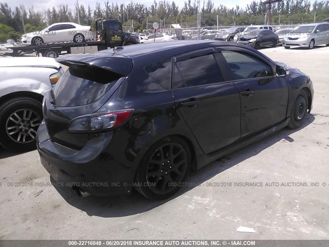 JM1BL1K46B1358481 - 2011 MAZDA SPEED 3 黑色 照片 4