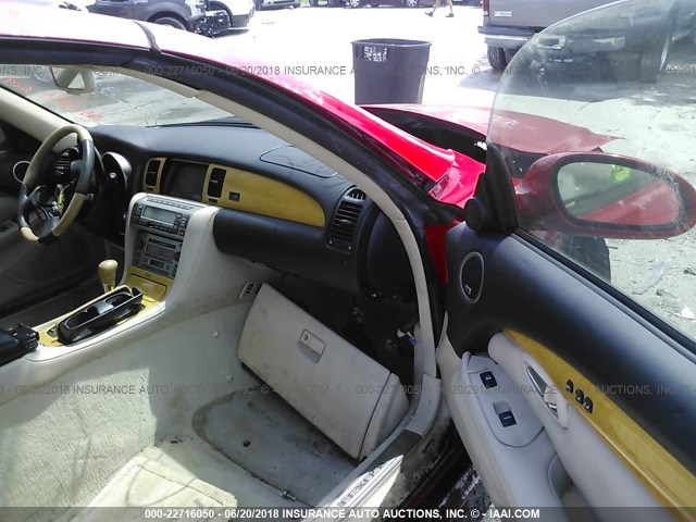 JTHFN48Y620028092 - 2002 LEXUS SC 430 RED photo 5