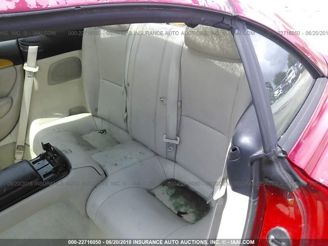 JTHFN48Y620028092 - 2002 LEXUS SC 430 RED photo 8