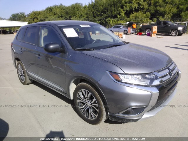 JA4AD2A34JJ003812 - 2018 MITSUBISHI OUTLANDER ES Մոխրագույն լուսանկար 1