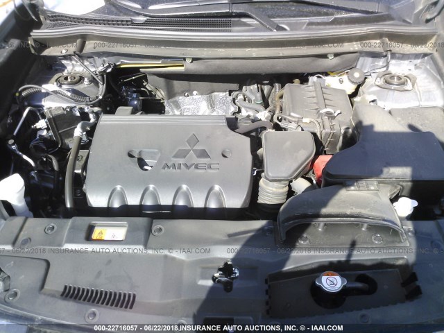 JA4AD2A34JJ003812 - 2018 MITSUBISHI OUTLANDER ES Մոխրագույն լուսանկար 10