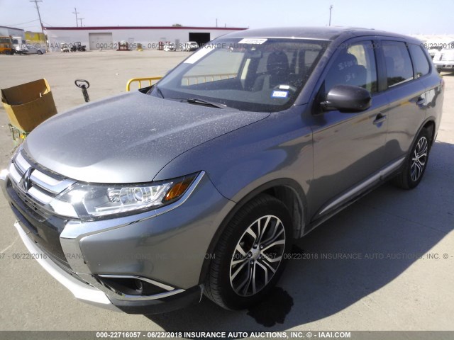 JA4AD2A34JJ003812 - 2018 MITSUBISHI OUTLANDER ES Մոխրագույն լուսանկար 2