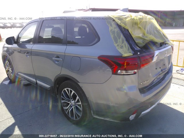 JA4AD2A34JJ003812 - 2018 MITSUBISHI OUTLANDER ES Մոխրագույն լուսանկար 3