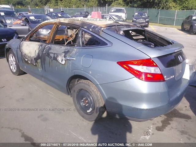 5J6TF1H59AL001482 - 2010 HONDA ACCORD CROSSTOUR EXL GRAY photo 3