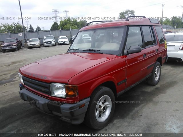 SALJY1242WA777665 - 1998 LAND ROVER DISCOVERY RED photo 2
