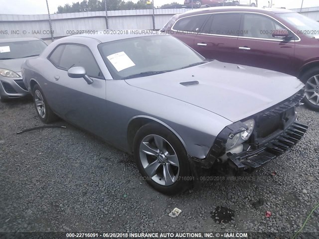 2C3CDYAG5EH302581 - 2014 DODGE CHALLENGER SXT SILVER photo 1