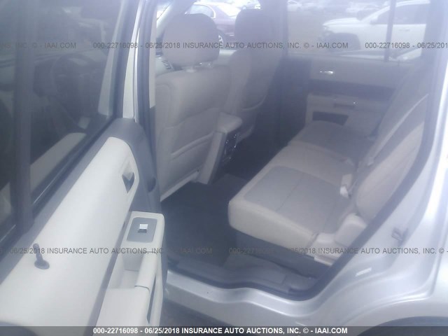 2FMGK5CCXCBD00395 - 2012 FORD FLEX SEL SILVER photo 8