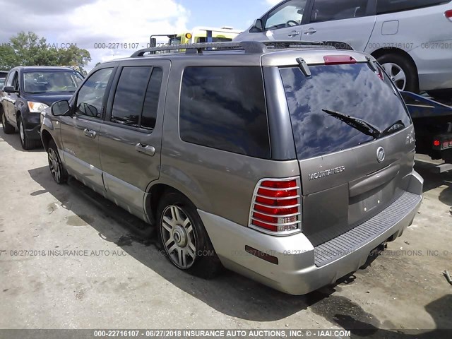 4M2ZU86K42UJ32865 - 2002 MERCURY MOUNTAINEER  BROWN photo 3