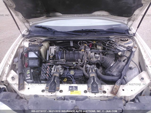 2G1WX15K719332216 - 2001 CHEVROLET MONTE CARLO SS 白色 照片 10