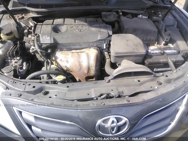 4T1BF3EK8BU199616 - 2011 TOYOTA CAMRY SE/LE/XLE GRAY photo 10