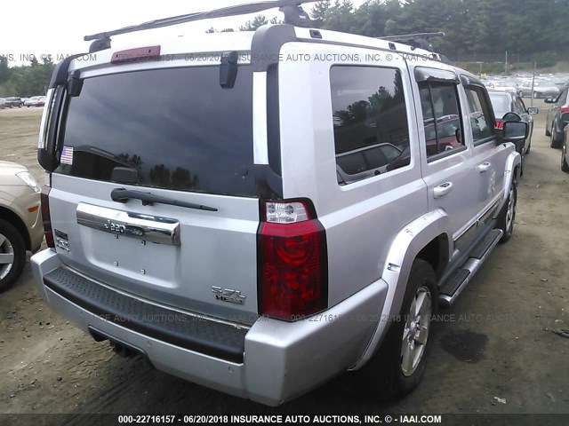 1J8HG58236C200226 - 2006 JEEP COMMANDER LIMITED SILVER photo 4