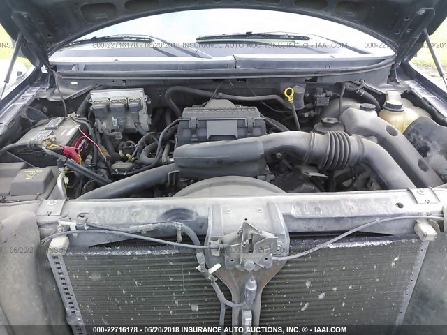 1FTPW12555KB70989 - 2005 FORD F150 SUPERCREW BLACK photo 10