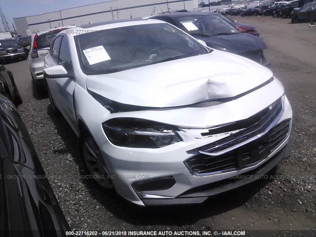 1G1ZD5ST2JF153745 - 2018 CHEVROLET MALIBU LT WHITE photo 1