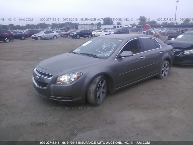 1G1ZC5E03CF155429 - 2012 CHEVROLET MALIBU 1LT ყავისფერი ფოტო 2