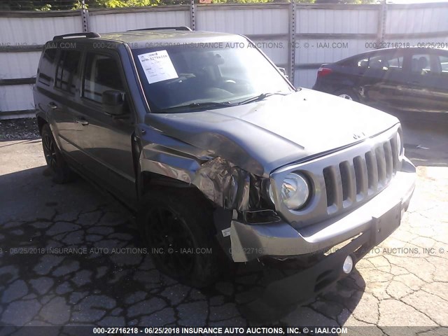 1C4NJPBA0ED594588 - 2014 JEEP PATRIOT SPORT GRAY photo 1