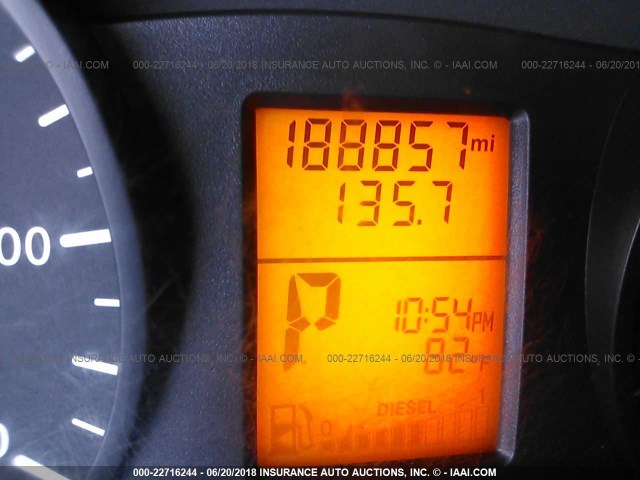 WDYPE8CC3B5509224 - 2011 FREIGHTLINER Sprinter 2500 WHITE photo 7