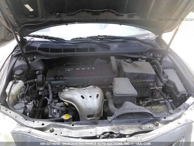 JTNBE46K273027912 - 2007 TOYOTA CAMRY NEW GENERAT CE/LE/XLE/SE GRAY photo 10
