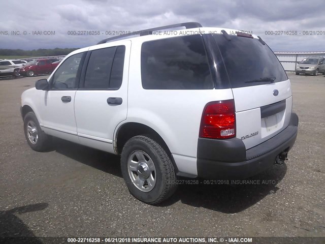 1FMZU72K63ZB25812 - 2003 FORD EXPLORER XLS/XLS SPORT WHITE photo 3