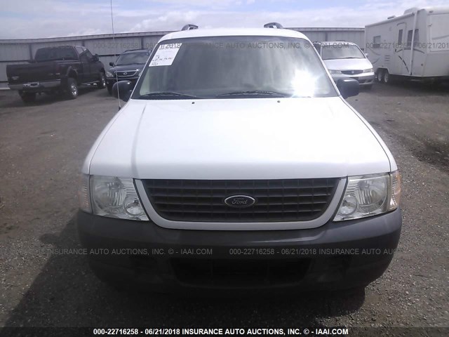 1FMZU72K63ZB25812 - 2003 FORD EXPLORER XLS/XLS SPORT WHITE photo 6
