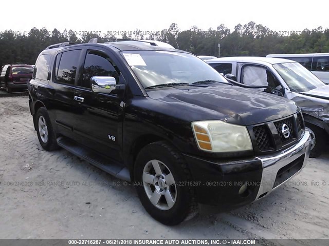 5N1AA08A26N739358 - 2006 NISSAN ARMADA SE/LE BLACK photo 1