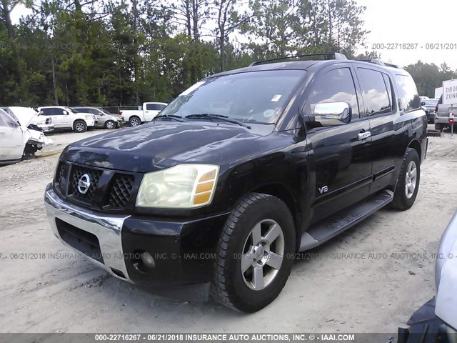 5N1AA08A26N739358 - 2006 NISSAN ARMADA SE/LE BLACK photo 2