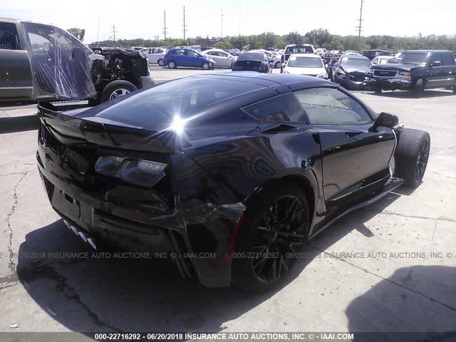 1G1YN2D64G5600816 - 2016 CHEVROLET CORVETTE 1LZ/Z06 BLACK photo 4