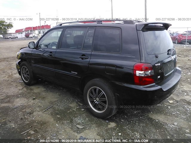 JTEDP21A670141984 - 2007 TOYOTA HIGHLANDER SPORT/LIMITED BLACK photo 3