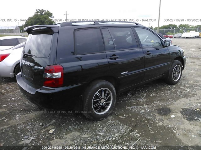 JTEDP21A670141984 - 2007 TOYOTA HIGHLANDER SPORT/LIMITED BLACK photo 4