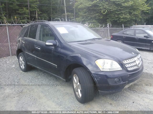 4JGBB75E86A042737 - 2006 MERCEDES-BENZ ML 500 BLUE photo 1