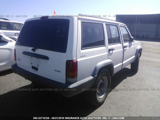 1J4FF28S5YL257704 - 2000 JEEP CHEROKEE SE WHITE photo 4