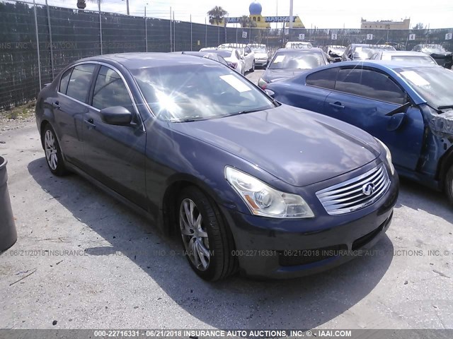 JNKCV61EX9M311211 - 2009 INFINITI G37 JOURNEY/SPORT BLUE photo 1