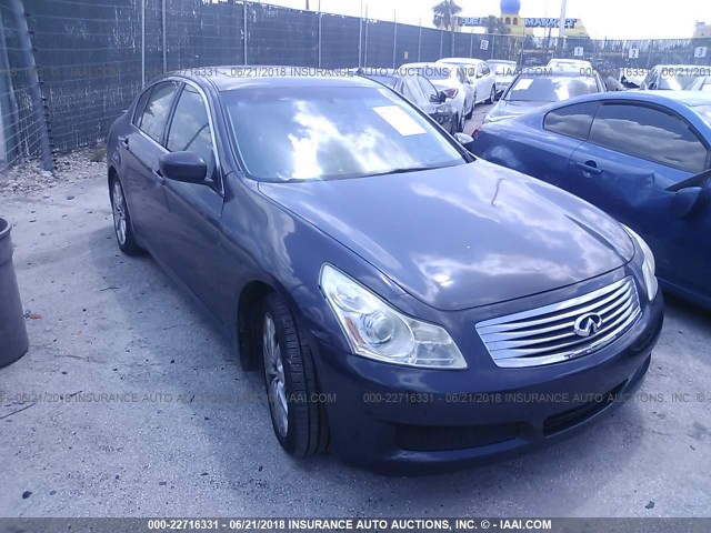 JNKCV61EX9M311211 - 2009 INFINITI G37 JOURNEY/SPORT BLUE photo 6