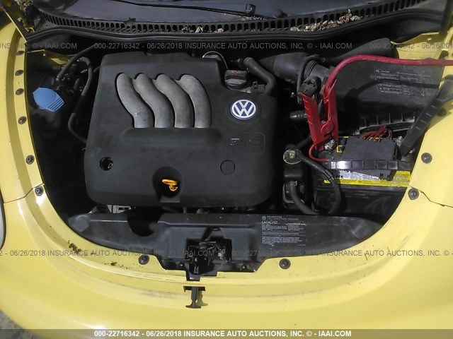 3VWBK31C85M410043 - 2005 VOLKSWAGEN NEW BEETLE GL 黄色 照片 10