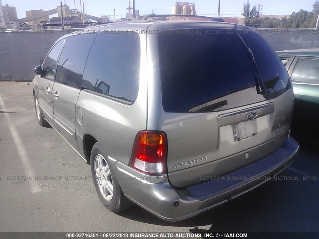 2FMDA52472BB42306 - 2002 FORD WINDSTAR SE TAN photo 3