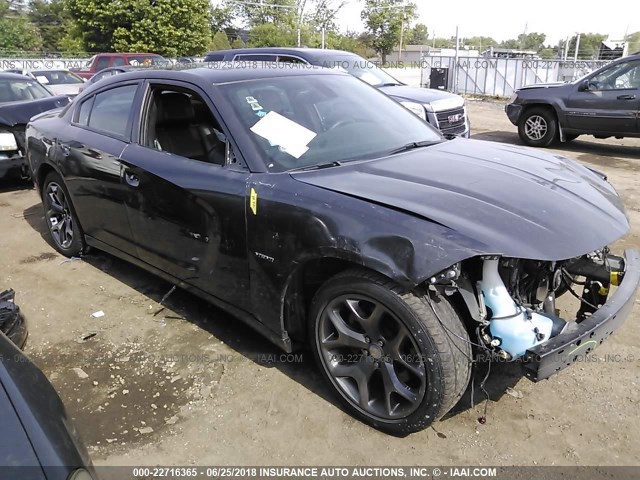 2C3CDXCT2FH916316 - 2015 DODGE CHARGER R/T GRAY photo 1