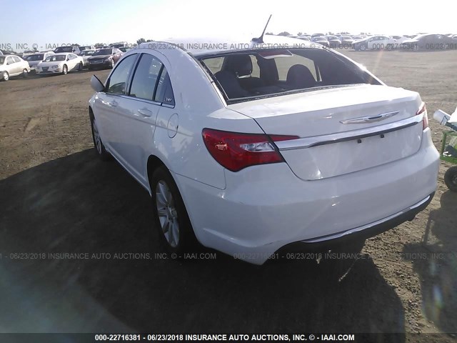 1C3CCBBB2DN706026 - 2013 CHRYSLER 200 TOURING WHITE photo 3