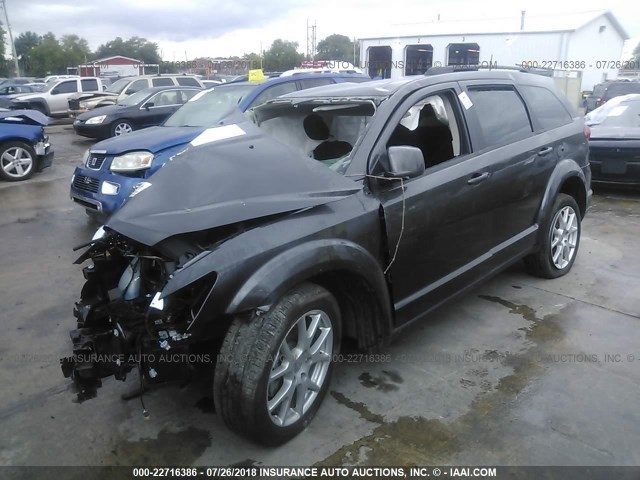 3C4PDCBG1HT648332 - 2017 DODGE JOURNEY SXT GRAY photo 2