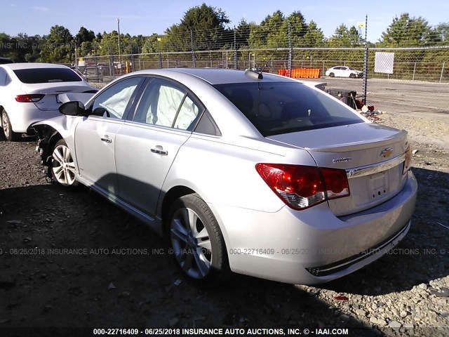 1G1PG5SB5F7203190 - 2015 CHEVROLET CRUZE LTZ SILVER photo 3