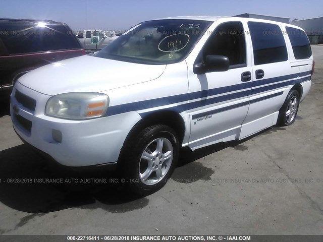 1GBDV13L16D248052 - 2006 CHEVROLET UPLANDER INCOMPLETE 白色 照片 2