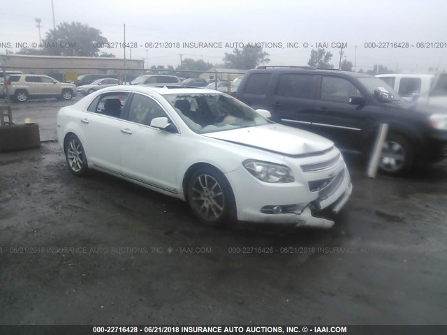 1G1ZK57B294192123 - 2009 CHEVROLET MALIBU LTZ WHITE photo 1