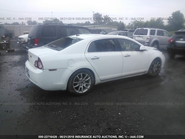 1G1ZK57B294192123 - 2009 CHEVROLET MALIBU LTZ WHITE photo 4