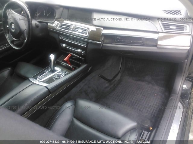 WBAKA835X9CY33342 - 2009 BMW 750 I BLACK photo 5