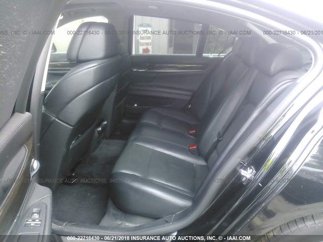 WBAKA835X9CY33342 - 2009 BMW 750 I BLACK photo 8