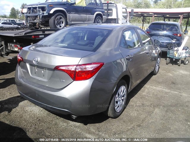 2T1BURHE0JC051023 - 2018 TOYOTA COROLLA L/LE/XLE/SE/XSE ბეჟი ფოტო 4