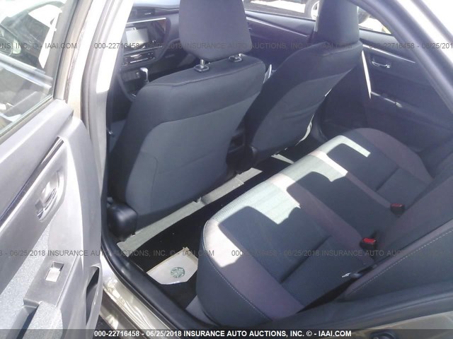 2T1BURHE0JC051023 - 2018 TOYOTA COROLLA L/LE/XLE/SE/XSE ბეჟი ფოტო 8