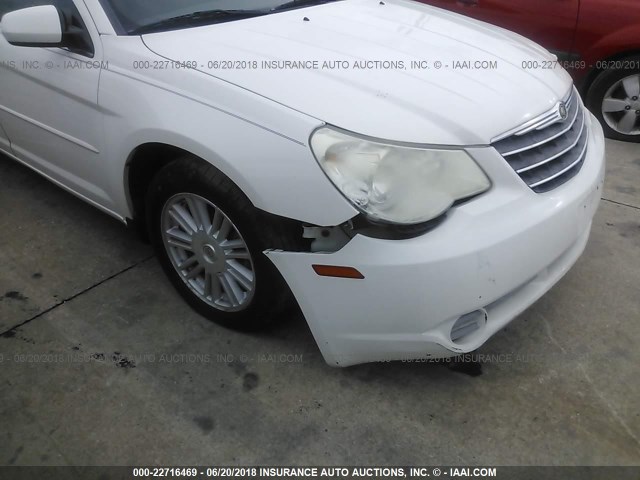 1C3LC56RX7N504662 - 2007 CHRYSLER SEBRING TOURING WHITE photo 6