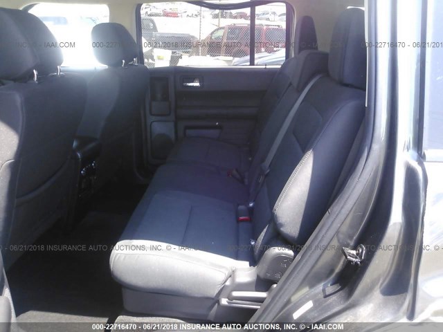 2FMGK5B88FBA04356 - 2015 FORD FLEX SE GRAY photo 8