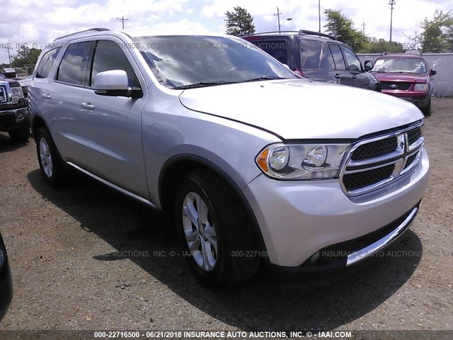 1D4SD4GT7BC674218 - 2011 DODGE DURANGO CREW SILVER photo 1