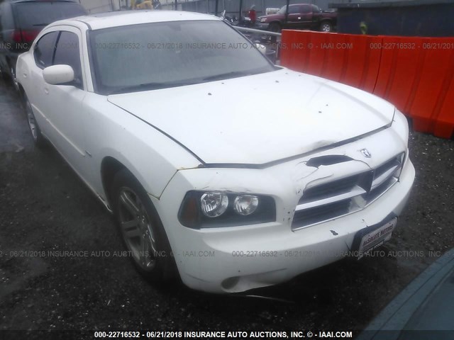 2B3KA53H86H218925 - 2006 DODGE CHARGER R/T WHITE photo 6